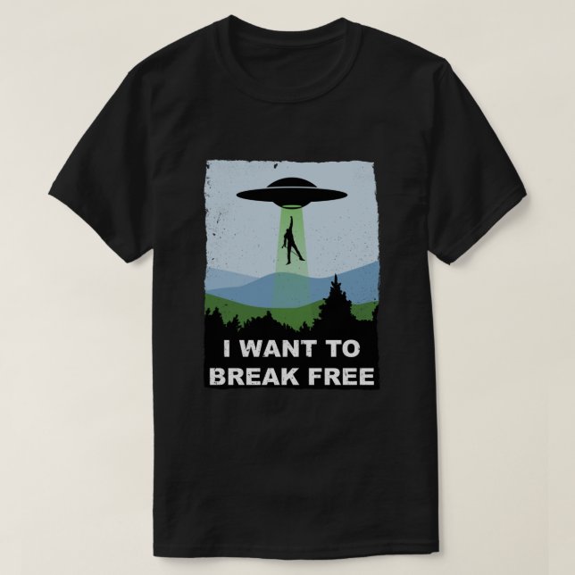 T-shirt Je veux casser libre - Freddie retourne à Mercury (Design devant)