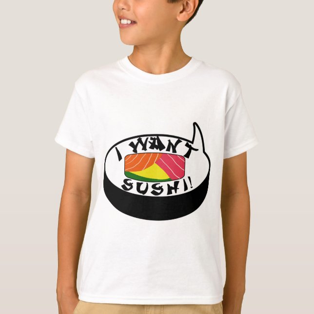 T-shirt Je veux des sushi (Devant)