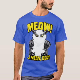 T-shirt Je Veux Dire Boo Drôle Ghost Cat Halloween