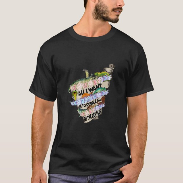 T-shirt Je Veux Faire Câbler Tous Les Reptiles Amateurs (Devant)