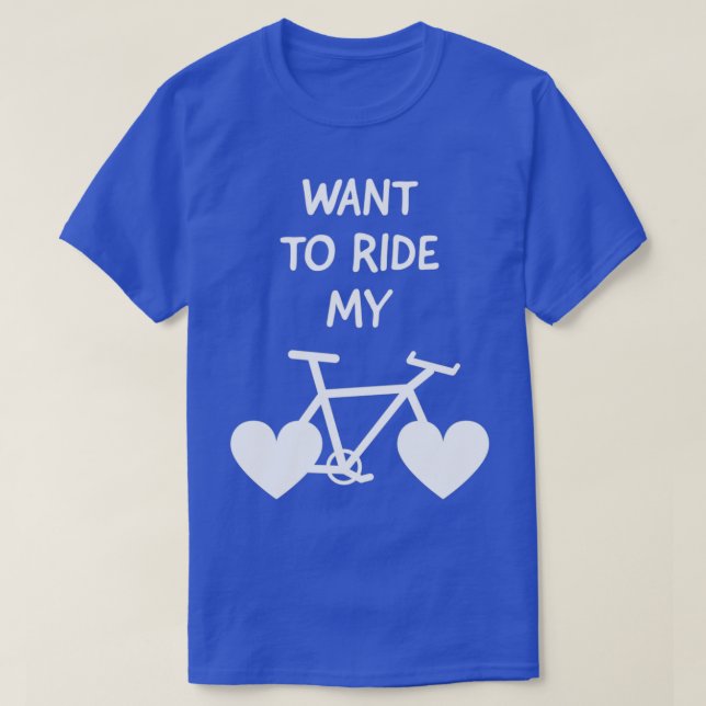 T-shirt Je veux faire du vélo (Design devant)