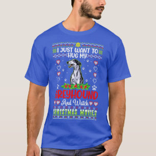 T-shirt Je Veux Juste Accrocher Mon Greyhound Et Voir Chri