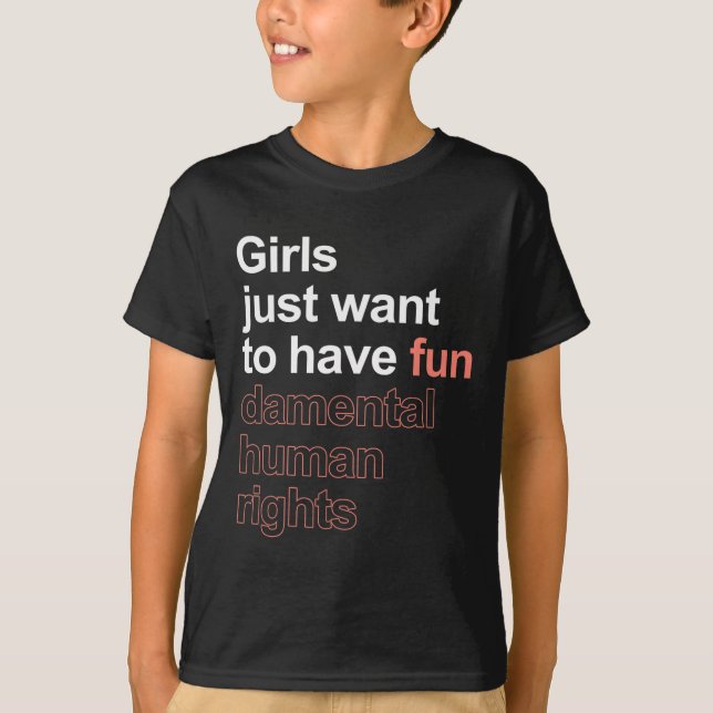 T-shirt Je Veux Juste Avoir Des Femini Fondamentales Des D (Devant)