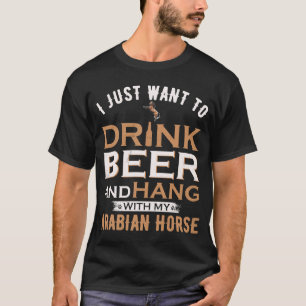 T-shirt Je Veux Juste Boire De La Bière Et Accrocher Avec 