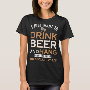 T-shirt Je Veux Juste Boire De La Bière Et Accrocher Avec