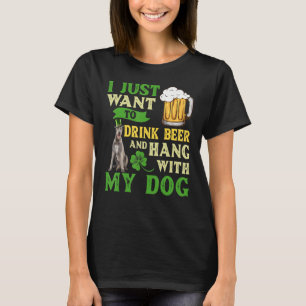 T-shirt Je Veux Juste Boire De La Bière Et Accrocher Mon W