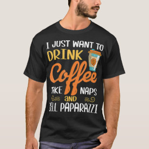 T-shirt Je Veux Juste Boire Du Café Prendre Des Sièges Ven