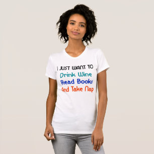 T-shirt Je veux juste boire du vin
