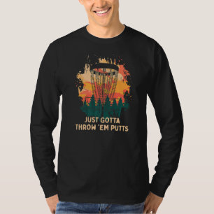 T-shirt Je Veux Juste Jeter Les Putts Disc Golf Golfer Hum