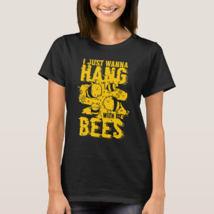 T-shirt Je Veux Juste M'Accrocher Avec Mes Abeilles Insect