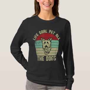 T-shirt Je Veux Juste Pet Tous Les Chiens Objectif De Vie