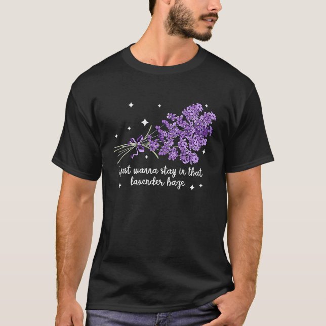 T-shirt Je Veux Juste Rester Dans Cette Lavande Haze Femme (Devant)