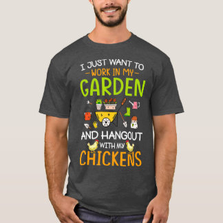 T-shirt Je Veux Juste Travailler Dans Mon Jardin Et Me Per
