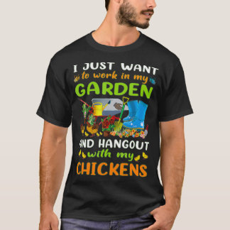T-shirt Je Veux Juste Travailler Dans Mon Jardin Et Me Rac