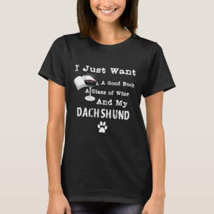 T-shirt Je Veux Juste Un Verre De Vin Un Bon Livre Et Mon 