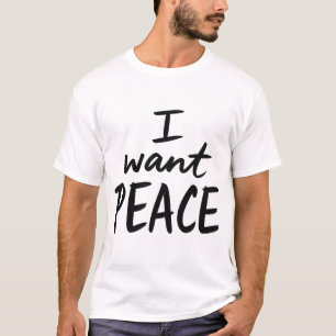 T-shirt “Je veux la paix”  design