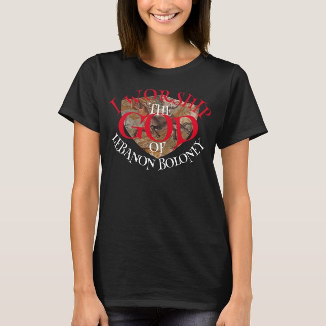T-SHIRT JE VEUX LE DIEU DU LIBAN BOLONEY (Devant)