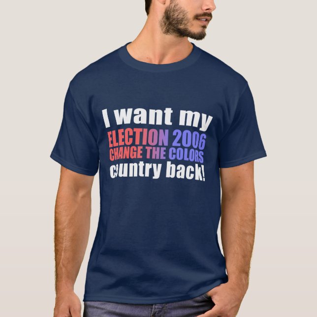 T-shirt Je veux mon dos de pays ! (Devant)