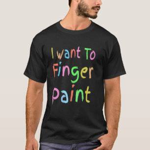 T-shirt je veux peindre une chemise avec de la peinture au