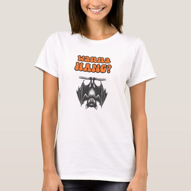 T-shirt Je veux pendre, chemise blanche (Devant)
