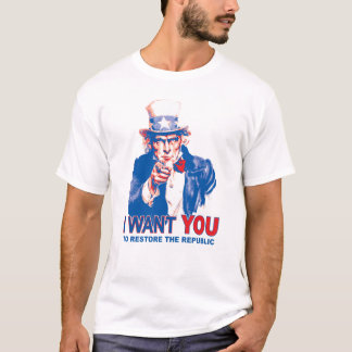 T-shirt Je Veux Que Vous Soyez Oncle Sam T Shirt