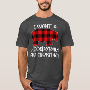 T-shirt Je Veux Un Hippopotame Pour Le Buffle Hippo De Noë