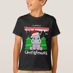 T-shirt Je Veux Un Hippopotame Pour Les Présentations De N