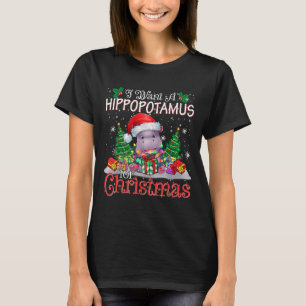 T-shirt Je Veux Un Hiptamus Noël Noël Noël Fête Du Hip-Lov