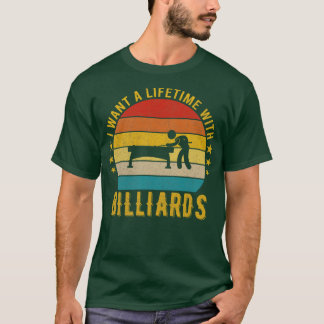 T-shirt Je Veux Une Vie Avec Billard Drôle Awesome D