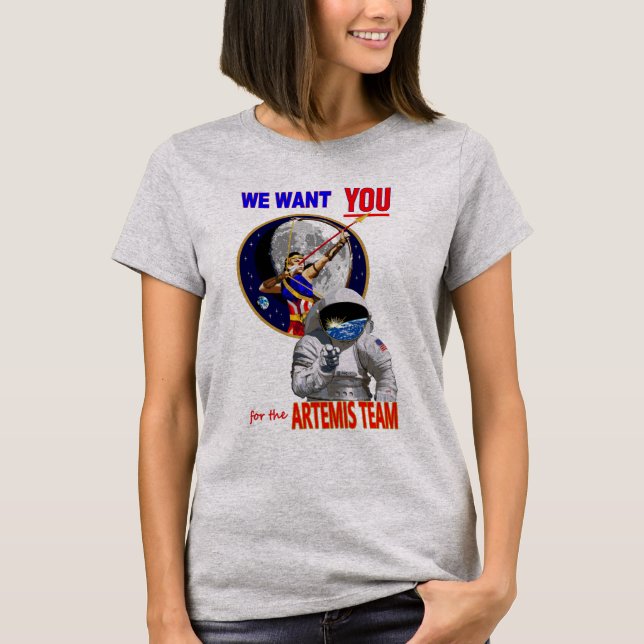 T-shirt Je veux vous - Équipe d'Artemis (Devant)