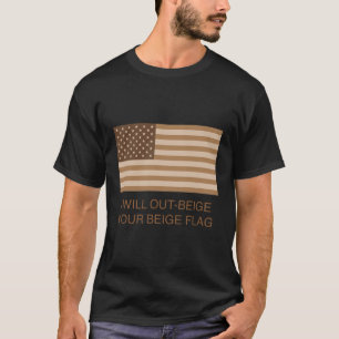 T-shirt Je Viendrai Ton Drapeau Beige