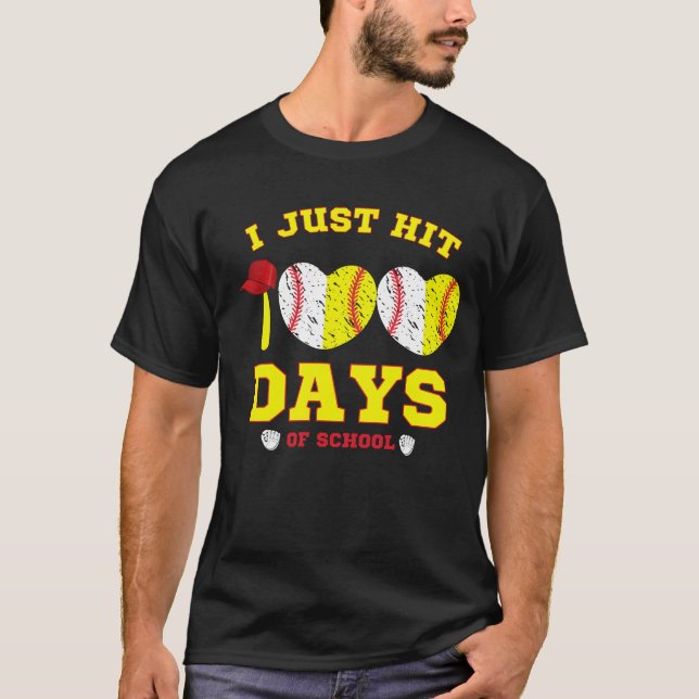 T-shirt Je viens de frapper 100 jours de solfball de l'éco (Devant)