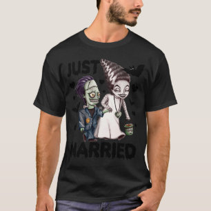 T-shirt Je viens de marier notre premier Halloween en tant
