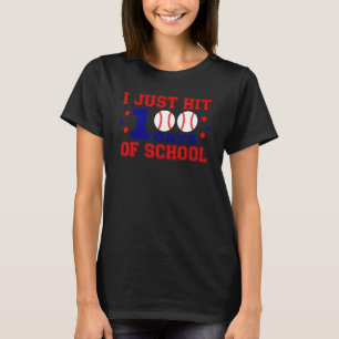 T-shirt Je Viens De Toucher 100 Jours De Baseball 100E Jou
