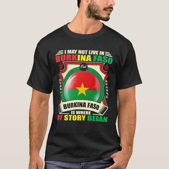 T-shirt Je viens du Burkina Faso (Devant)