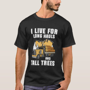 T-shirt Je Vis Fore Long Haus Transporter Journal Camion D