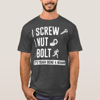 T-shirt Je Vis I Nut I Bolt Nuts And Bolts Mécanique 2