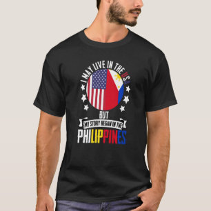 T-shirt Je Vis Peut-Être Aux Etats-Unis, Mais Mon Histoire