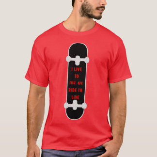 T-shirt Je vis pour monter et monter pour vivre