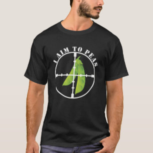 T-shirt Je vise à pois Veggie Pun Pun World Peace