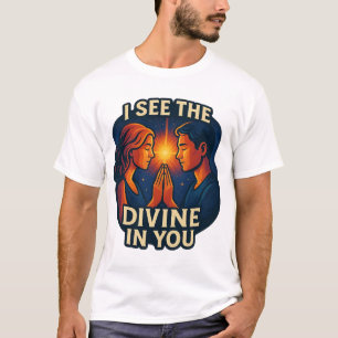T-shirt "Je vois le Divin en toi" - Connexion spirituelle