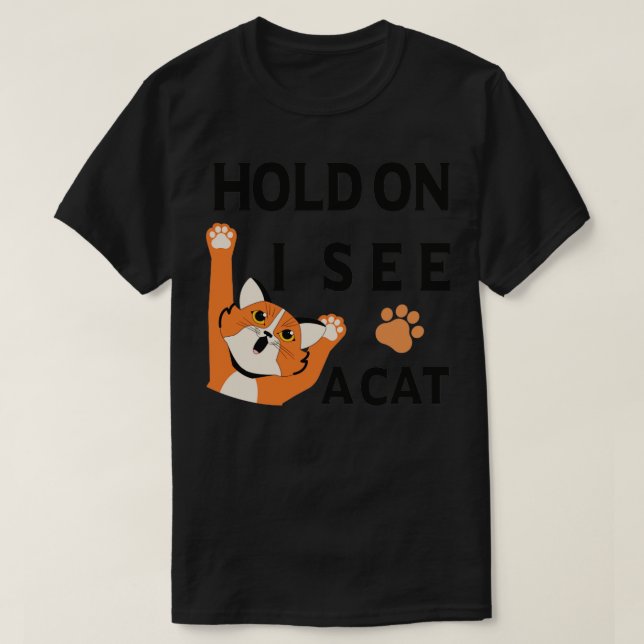 T-shirt Je Vois Un Chat (Design devant)