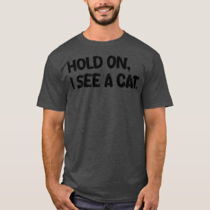 T-shirt je vois un chat