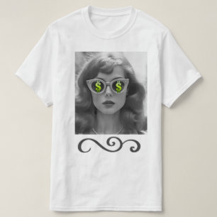 T-shirt Je vois une femme d'argent