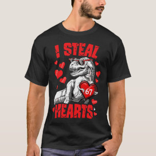 T-shirt Je vole 67 cœurs Saint-Valentin 67 Meme 6 7 T Re