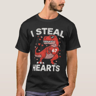 T-shirt Je vole 67 cœurs Saint-Valentin 67 Meme 6 7 T Re