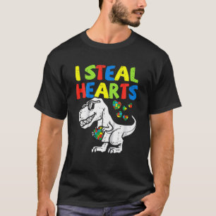 T-shirt Je vole des cœurs Trex dinosaure tout-petit Sensib