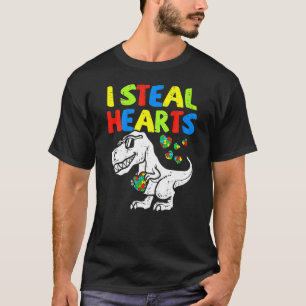 T-shirt Je vole des coeurs Trex Dinosaure Tout-Petits Sens