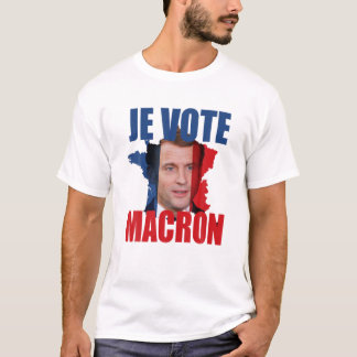 T-shirt Je Vote Macron 2022 France Election 22 Macron For