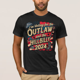 T-shirt Je vote pour l'hors-la-loi et le Hillbilly 2024